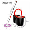 360° Spin Mop & Bucket Set – Hands-Free Microfiber Floor Cleaning System with Stainless Steel Handle